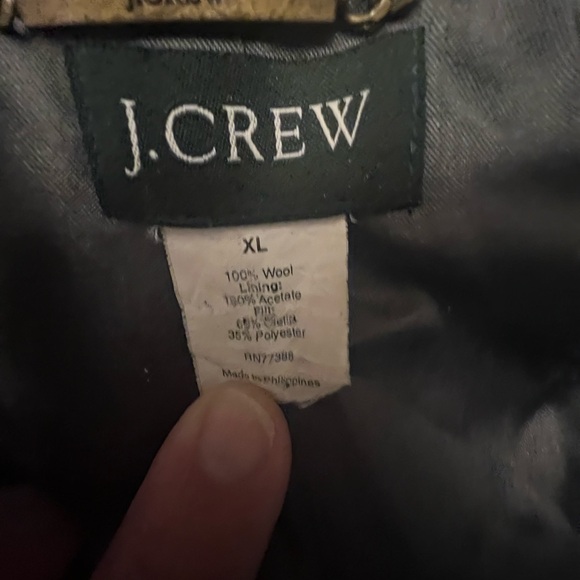 J Crew Women's Black Peacoat in size XL - Picture 5 of 6